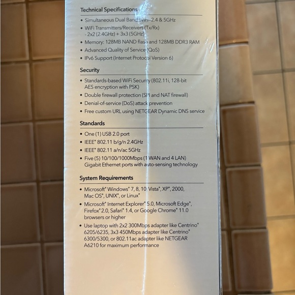 Netgear AC1600 WiFi Router - Black - Picture 2 of 4